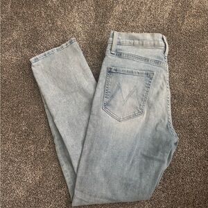 MOTHER Men's Faded Blue Slim Jeans